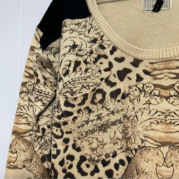 ONE Teaspoon Knit Animal Print Leopard / Tiger Sweater - Picture 3 of 11